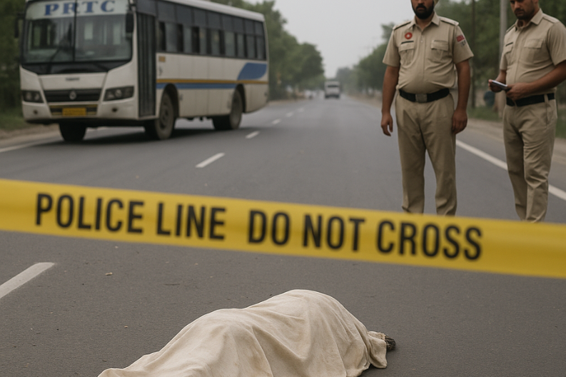 Tragic Accident in Mohali_ PRTC Driver Arrested After Hitting Elderly Woman