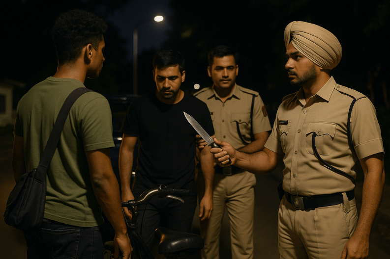 Two Arrested for Robbery at Knifepoint in Chandigarh's Sector 45