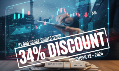 HCC Rights Issue Opens ₹1,000 Crore Fundraising at 34% Discount