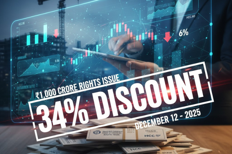 HCC Rights Issue Opens ₹1,000 Crore Fundraising at 34% Discount