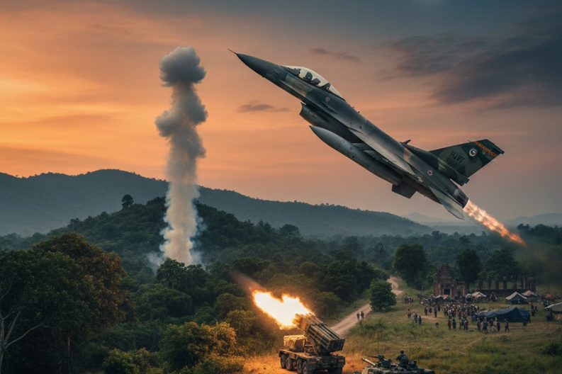 Thailand vs Cambodia War Fresh Border Clashes Trigger Air Strikes (1)